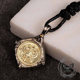 Victory Wings Double Headed Eagle Sterling Silver Pendant 03 | Gthic.com