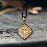 Victory Wings Double Headed Eagle Sterling Silver Pendant