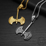 Viking Battle Axe Stainless Steel Pendant | Gthic.com