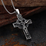Viking Celtic Cross Copper Crucifixion Pendant | Gthic.com