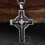 Viking Celtic Cross Copper Crucifixion Pendant