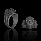 Viking God Thor's Hammer Sterling Silver Ring | Gthic.com