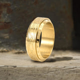 Viking Knot Runes Stainless Steel Spinner Ring | Gthic.com