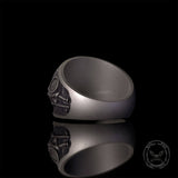 Viking Raven Sterling Silver Norse Warrior Ring