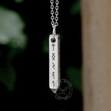 Viking Runes Geometric Stainless Steel Pendant | Gthic.com