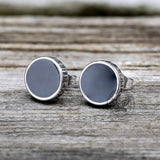 Viking Runes Stainless Steel Stud Earrings | Gthic.com