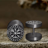 Viking Symbols Stainless Steel Stud Earrings | Gthic.com