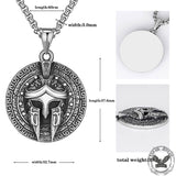 Viking Warrior Mask Stainless Steel Necklace | Gthic.com