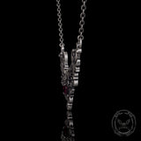 Vine Heart Shaped Gemstone Sterling Silver Pendant | Gthic.com