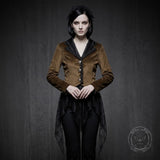 Vintage-Style Fitted Waist Lace Tailcoat Costume | Gthic.com
