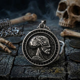 Vintage Alien Diamond-Set Stainless Steel Pendant | Gthic.com