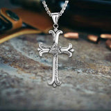 Vintage All-Seeing Eye Cross Stainless Steel Pendant