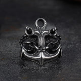 Vintage Anchor Chain Stainless Steel Marine Ring | Gthic.com