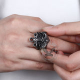 Vintage Anchor Chain Stainless Steel Marine Ring | Gthic.com