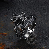 Vintage Anchor Chain Stainless Steel Marine Ring