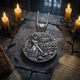 Vintage Angels And Demons Michael Stainless Steel Pendant | Gthic.com