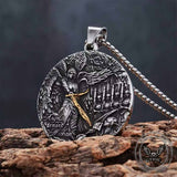 Vintage Angels And Demons Michael Stainless Steel Pendant