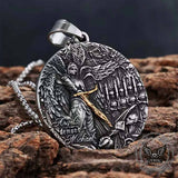 Vintage Angels And Demons Michael Stainless Steel Pendant