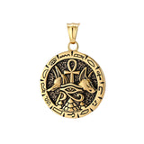 Vintage Anubis Ankh Cross Stainless Steel Pendant | Gthic.com