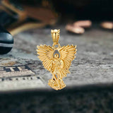 Vintage Archangel Saint Michael Stainless Steel Pendant