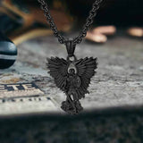 Vintage Archangel Saint Michael Stainless Steel Pendant
