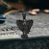 Vintage Archangel Saint Michael Stainless Steel Pendant