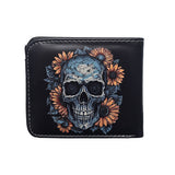 Vintage Bat Skull Bifold Wallet| Gthic.com