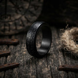Vintage Beast-Motif Scrollwork Stainless Steel Spinner Ring