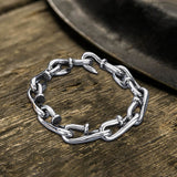 Vintage Bent Nail Stainless Steel Bracelet | Gthic.com