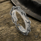 Vintage Bent Nail Stainless Steel Bracelet | Gthic.com