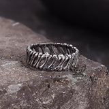 Vintage Bones Splicing Hollow Stainless Steel Ring