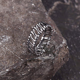 Vintage Bones Splicing Hollow Stainless Steel Ring