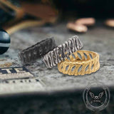 Vintage Bones Splicing Hollow Stainless Steel Ring