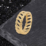Vintage Bones Splicing Hollow Stainless Steel Ring