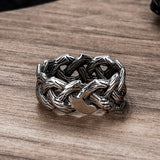 Vintage Braided Celtic Knot Stainless Steel Ring