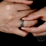 Vintage Braided Celtic Knot Stainless Steel Ring