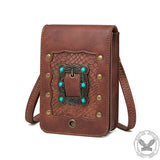 Vintage Brown Leather Crossbody Bag | Gthic.com