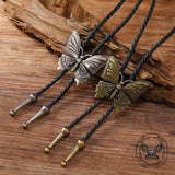 Vintage Butterfly Alloy Animal Bolo Tie 01 | Gthic.com