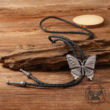 Vintage Butterfly Alloy Animal Bolo Tie