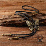 Vintage Butterfly Alloy Animal Bolo Tie