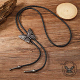 Vintage Butterfly Alloy Animal Bolo Tie