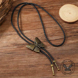 Vintage Butterfly Alloy Animal Bolo Tie