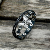 Vintage Butterfly Alloy Leather Bracelet | Gthic.com