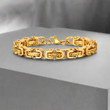 Vintage Byzantine Twist Stainless Steel Bracelet | Gthic.com