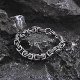 Vintage Byzantine Twist Stainless Steel Bracelet | Gthic.com