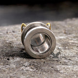 Vintage Cat Head Stainless Steel Ear Gauges | Gthic.com