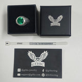 Vintage Celtic Knot Gemstone Sterling Silver Ring