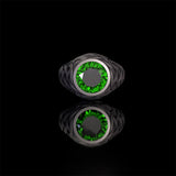 Vintage Celtic Knot Gemstone Sterling Silver Ring | Gthic.com