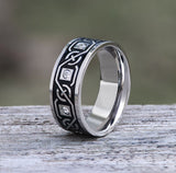 Vintage Celtic Knot Stainless Steel Band Ring | Gthic.com