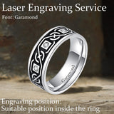 Vintage Celtic Knot Stainless Steel Band Ring